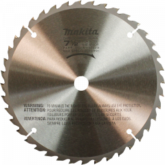 7-1/2-Inch 40 Tooth Carbide Tipped Wood Saw Blade