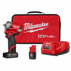 M12 FUEL 12 Volt Lithium-Ion Brushless Cordless Stubby 3/8 in. Impact Wrench Kit
