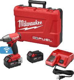 M18 FUEL 18 Volt Lithium-Ion Brushless Cordless 1/2 in. Compact Impact Wrench w/ Pin Detent with ONE-KEY Kit