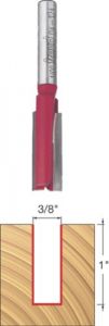 3/8" Double Flute Straight Bit with 1/4" Shank
