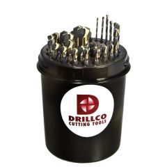 29 Piece Nitro HSS Mechanics Drill Bit Set, 1/16"-1/2" by 64ths