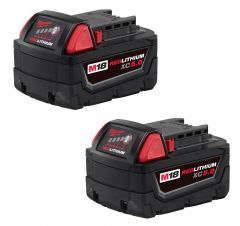 M18 18 Volt Lithium-Ion REDLITHIUM XC 5.0Ah Extended Capacity Battery Pack - 2 Piece