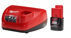 M12 12 Volt Lithium-Ion REDLITHIUM 2.0Ah Battery and Charger Starter Kit