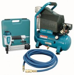 2 HP Air Compressor with 18-gauge Brad Nailer and 25 ft. Hose