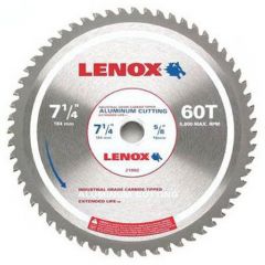 Lenox 7-1/4" 60T Aluminum Cutting Circular Saw Blade