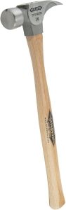 Titanium 16 Smooth Face Hammer with a Straight 18" Hickory Handle