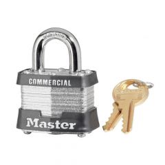 Masterlock 1-9/16in (40mm) Wide Laminated Steel Pin Tumbler Padlock, Keyed Alike 3795