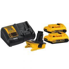DeWalt 20V MAX Battery Adapter Kit for 18V Tools - Batteries and Charger included