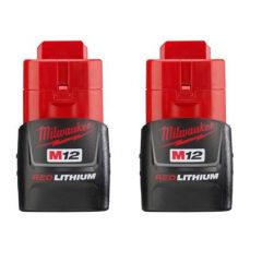 M12 12 Volt Lithium-Ion REDLITHIUM 1.5Ah Compact Battery Pack - 2 Pack