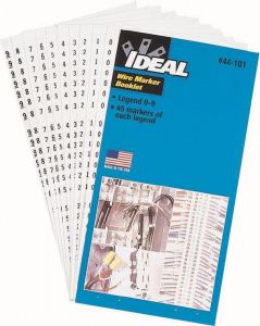 Ideal 1-9 Wire Marker Booklet