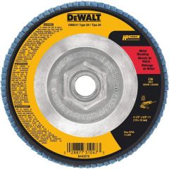 DeWalt 4-1/2" x 5/8"-11 36 Grit Zirconia Angle Grinder Flap Disc