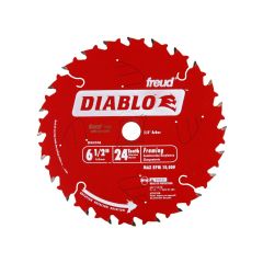 Diablo 6-1/2" 24T Framing Saw Blade, 5/8" Arbor