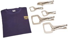 5 Piece Vise-Grip Locking Tool Set with Free T-Shirt
