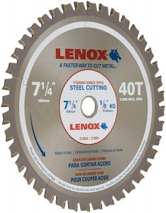 Lenox 7-1/4" 40T Metal Cutting Circular Saw Blade