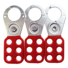 Ideal Safety Lockout Hasp 1" Jaw Diameter - 3 Pack
