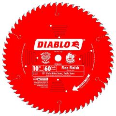 Diablo 10" 60T ATB Crosscutting Miter Saw Blade with 5/8" Arbor