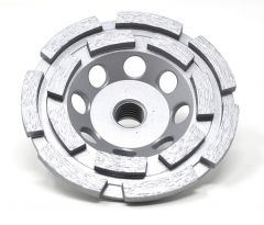 Lackmond SPP Series 4" x 5/8"-11 Double Row Diamond Cup Wheel