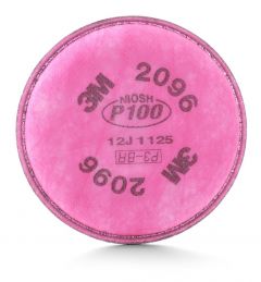 3M Particulate Filter 2096, P100 Respiratory Protection, with Nuisance Level Acid Gas Relief 1 (Pack of 2)