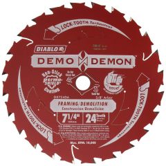 Diablo 7‑1/4 in. x 24 Tooth Ultimate Framing / Demolition Saw Blade
