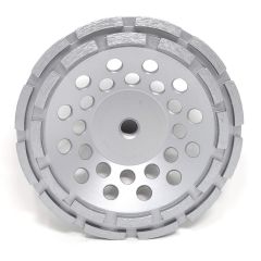 Lackmond SPP Series 7" x 5/8"-11 Double Row Diamond Cup Wheel