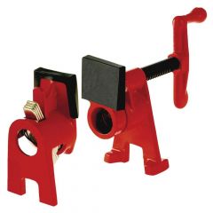 H-Style Pipe Clamp Fixture Set for 1/2 in. Black Pipe