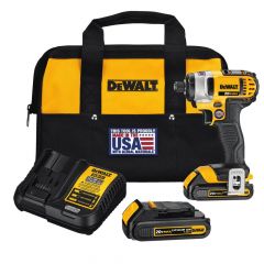 20-Volt MAX Lithium-Ion Cordless 1/4 in. Impact Driver with (2) Batteries 1.5Ah, Charger and Tool Bag