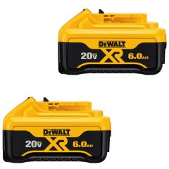 DeWalt 20-Volt MAX XR Lithium-Ion Premium Battery Pack 6.0Ah (2-Pack)