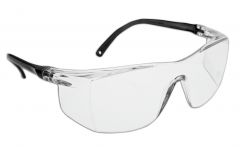 DSI “Defender” EP600 Series Safety Glasses - Black Frame, Clear Lens