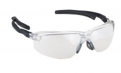 DSI “Fusion” EP650 Series Safety Glasses - Black Frame, Clear Lens