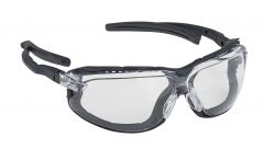 DSI “Fusion Plus” EP650G Series Safety Glasses - Black Frame, Clear Lens