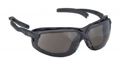 DSI “Fusion Plus” EP650G Series Safety Glasses - Black Frame, Smoke Lens