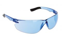 DSI “Techno” EP850 Series Safety Glasses - Blue Frame, Blue Lens