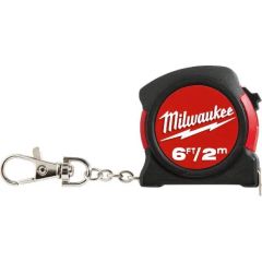 6 ft / 2 m Keychain Tape Measure Clam