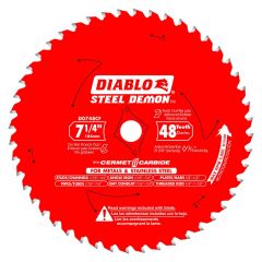 Diablo® Steel Demon 7-1/4″ x 48T Cermet Metal and Stainless Steel Cutting Saw Blade