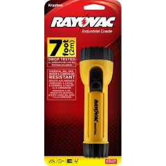Rayovac Industrial Flashlight, with Safety Head and Ring Hanger