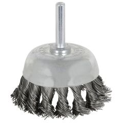 2-3/8 x 1/4″ Shaft Mounted Knot Twisted Cup Brush