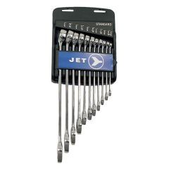 11-Piece Long SAE Polished Combination Wrench Set