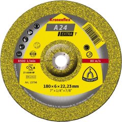 7" x 1/4" x 7/8" A24 Extra T Grinding Wheel