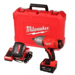 M18 18 Volt Lithium-Ion Cordless Cordless 1/2 in. Work Light Impact Wrench w/Fractioning Kit