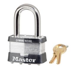 Masterlock 2in (51mm) Wide Laminated Steel Pin Tumbler Padlock with 1-1/2in (38mm) Shackle
