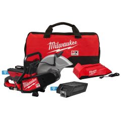 MX FUEL Lithium-Ion Cordless 14 in. Cut-Off Saw Kit