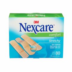 Nexcare™ Comfort Bandages, CS102, strips, 80 per box