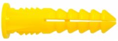 Yellow Plastic Plug, #12-14-16 x 1-1/2"