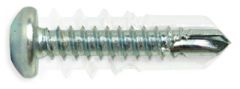 Socket Pan Head Self-Drilling Screw, #8-18 X 2", Zinc Plated