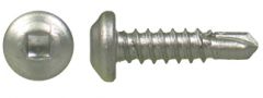 Stainless Steel Socket Pan Head Self-Drilling Screw, #10-16 X 2"