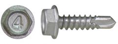 Stainless Steel Hex Washer Head Screw, #12-14 X 1-1/2"
