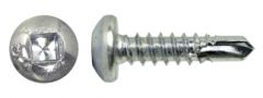 Socket Pan Head Self-Drilling Screw, #10-16 X 1", RUSPRO Coated