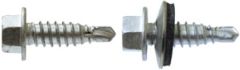 Stainless Steel Stitch Lapping Screw, 1/4"-14 X 7/8"