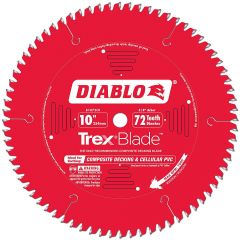 Diablo 10" 72T, 5/8" Arbor Trex Composite Decking Blade