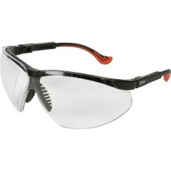 Genesis XC Safety Eyewear, Black Frame, Clear Lens, Dura-stream Anti-scratch/Anti-fog Coating